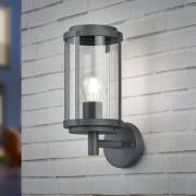 Udendørs væglampe TANARO, antracit, højde 33 cm, metal, IP44