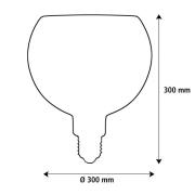 SEGULA LED Floating Filo sort G300 E27 6W 2.200 K dæmpbar
