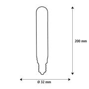 SEGULA LED Elegant Line E27 5W Tube 2.700 K Filament dæmpbar