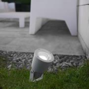 Hubble udendørs spotlampe, grå, GU10, aluminium