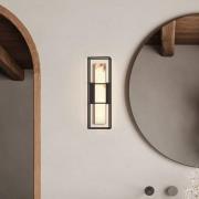 udendørs LED-væglampe BLAKLEY sort/alabaster Højde 41 cm IP44