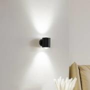 Lindby væglampe Jyla, sort, op/ned