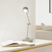 Lindby bordlampe Jyla, 36 cm, hvid mat, GX53, fleksibel