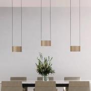 PURE LED-hængelampe Clipse, bronze, længde 110 cm, CTT, 6 lyskilder