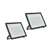 Prios udendørs LED-spot Maikel, 200 W, metal, 2 stk
