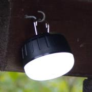 LED-akkudrevet udendørslampe 850948, sort/hvid, Ø 7 cm, plast