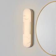 LED-væglampe til badeværelset Opaline Højde 50 cm guldfarvet metal/har...