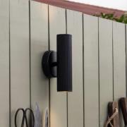 Globen Lighting væglampe Hubble, sort, højde 21 cm IP44