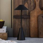 Globen Lighting Akku-udendørs bordlampe Cannes, sort, IP54