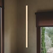 Vibia LED-væglampe SPA, længde 121 cm, beige, IP44 2.700 K
