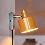 Dyberg Larsen væglampe Ocean, karry/turkis, udhæng 21 cm