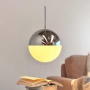 Dyberg Larsen Hængelampe Nova D25, opal/krom, metal