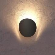 Briale udendørs LED-væglampe, sort, højde 20 cm, metal, CCT