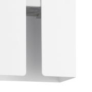 udendørs LED-væglampe Briscola, hvid, højde 20 cm metal, CCT