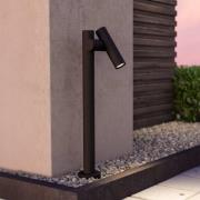 LED-vejlampe Fossignano, højde 70 cm, sort, metal, 2 lyskilder