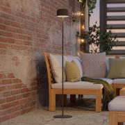 Solar-LED-terrassebelysning Roccanova-L, grøn, højde 120 cm