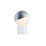 FRANDSEN LED-batteridrevet bordlampe Pila, aluminiumsfarvet, 20 cm, dæ...