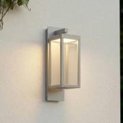 Lucande udendørs LED-væglampe Ferdinand, lysegrå, IP54