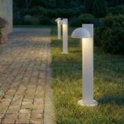 Lucande LED-gadelampe Velira, lysegrå, 77 cm, 1 lyskilde, IP44