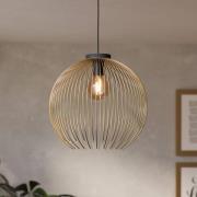 Hængelampe VENEZUELA, guld/sort, Ø 40 cm, metal, E27