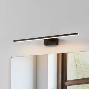 LED-væglampe Conettilla, sort, bredde 60 cm, IP44, CCT