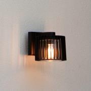 Udendørs væglampe SHYNE, sort, 19 cm, metal, IP54, E27