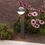 Vejlampe LOOMA, mørkegrå, højde 70 cm, metal, IP54, E27