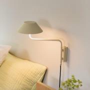 LED-væglampe COVER, sandfarvet, udhæng 30 cm, metal