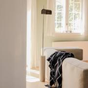 LED-gulvlampe Reflector, brun, højde 160 cm, jern