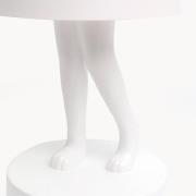 Kare LED-batteridrevet bordlampe Animal Rabbit, hvid, IP44, 29 cm