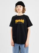 Thrasher Flame Kids Kids T-shirt sort