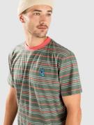 Santa Cruz Mini Hand Stripe T-shirt grøn