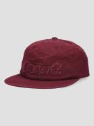 HUF Distressed Logo 5 Panel Kasket rød