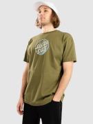 Santa Cruz Retreat Dot Front T-shirt grøn