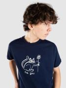 Autumn Headwear Happy Cat T-shirt blå