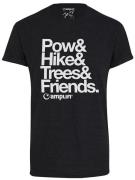 Amplifi Claim Snow T-shirt sort