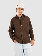 Redefined Rebel RRWes Corduroy Boxy Fit Skjorte brun