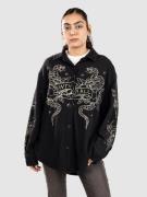 Ninth Hall Stencil Thermal Skjorte sort