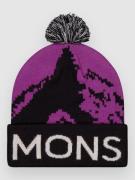 Mons Royale Mtn Pixel Merino Pom Pom Beanie