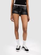 Ninth Hall Alyssia Cut Off Waistband Shorts sort