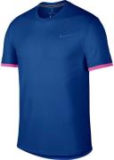 Nike Court Dry Ss Top Colorblock Herrer Kortærmet Tshirts Blå S