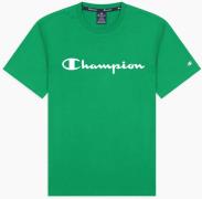Champion Light Cotton Big Script Logo Tshirt Herrer Tøj Grøn L