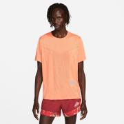 Nike Drifit Rise 365 Løbe Tshirt Herrer Kortærmet Tshirts Orange S