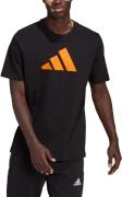 Adidas Future Icons Logo Tshirt Herrer Kortærmet Tshirts Sort L