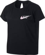 Nike Drifit Ss Studio Trænings Tshirt Piger Tøj Sort Xs