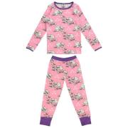 Småfolk Mønstret Pyjamas Med Kater Sea Pink | Lyserød | 1-2 years