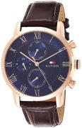 Tommy Hilfiger Herreur 1791399 Blå/Læder Ø44 mm