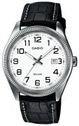 Casio Herreur MTP-1302PL-7BVEF Collection Hvid/Læder Ø38.5 mm