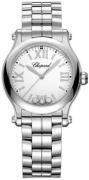 Chopard Dameur 278590-3002 Happy Sport Hvid/Stål Ø30 mm