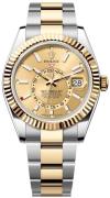 Rolex Herreur 336933-0001 Sky-Dweller Guld/Stål Ø42 mm